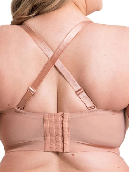 Beige Bra for Plunge & Underwire