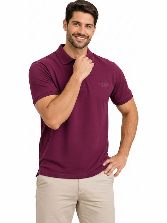 Polo Short Sleeve Purple Blouse