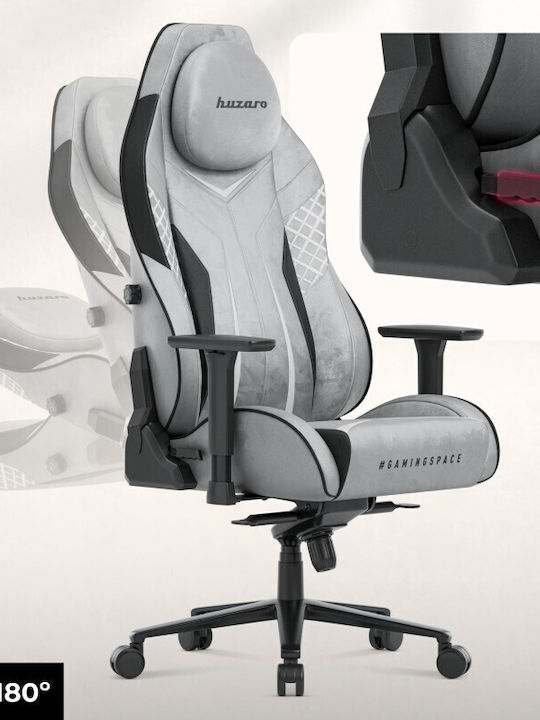 Huzaro Force 8.3 Υφασμάτινη Καρέκλα Gaming με Ρυθμιζόμενα Μπράτσα Γκρι