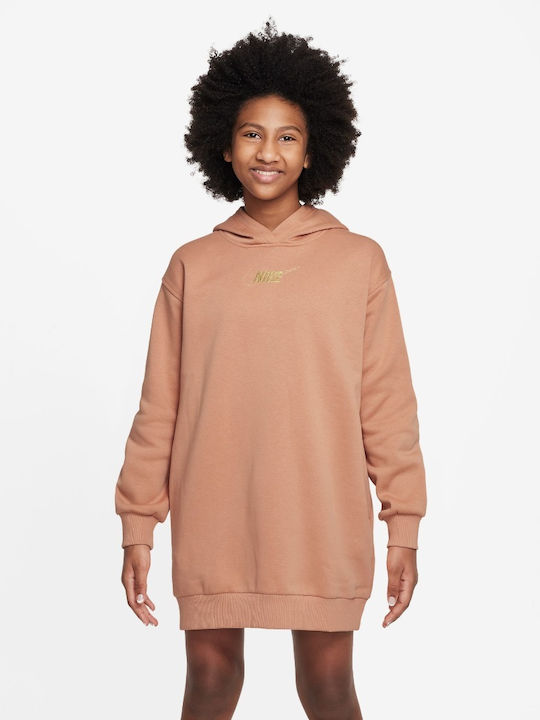 Children's Dress Sweatshirt Long Sleeve Beige