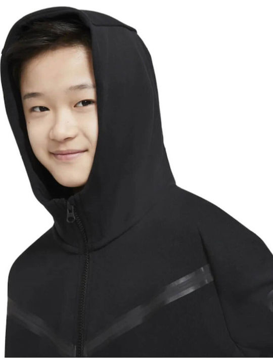 Kids Sweatshirts & Hoodies Fleece Lined Children's Hoodie with Pockets and Hood Black Sportswear