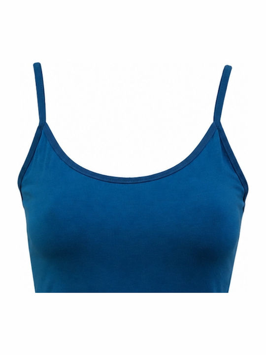 Women's T-Shirt with Spaghetti Strap Petrol
