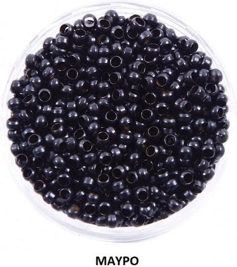 Yanni Evialia Nano Rings Σιλικόνης Μαύρα 250τεμ