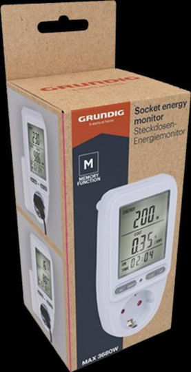 Grundig 56895 Digital Power Consumption Meter Up To 3680w Grundig