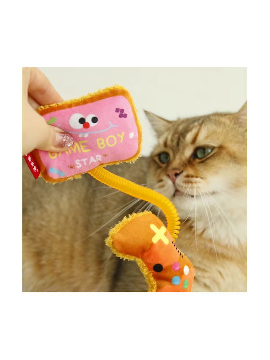 Jucărie De Pluș Pentru Pisici Gamer "Game Boy & Controller" Cu Catnip