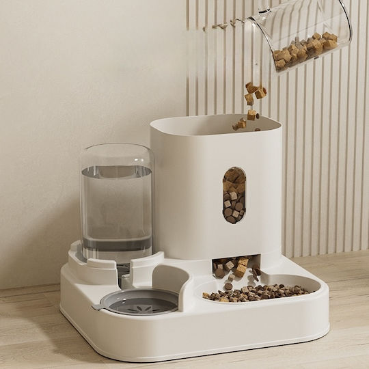 Pet's Choice Futter- und Wasserschale für Hund & Katze mit Gestell 800ml in Weiß Farbe