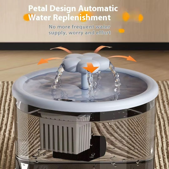 Pet's Choice Automatischer Bewässerer / Brunnen für Hund & Katze 1,25 l in Weißer Farbe