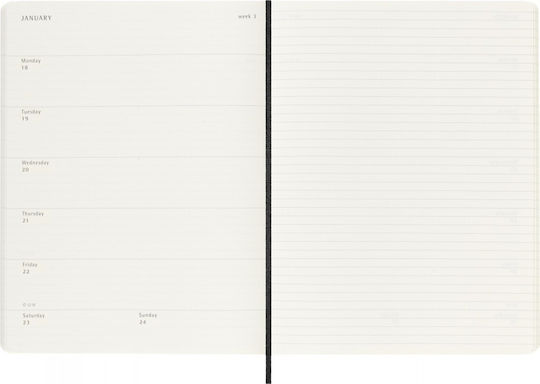 Moleskine Classic Εβδομαδιαίο Ακαδημαϊκό Planner 2026/27 19x25εκ. (Διάφορα Χρώματα) (με Προσωποποίηση)