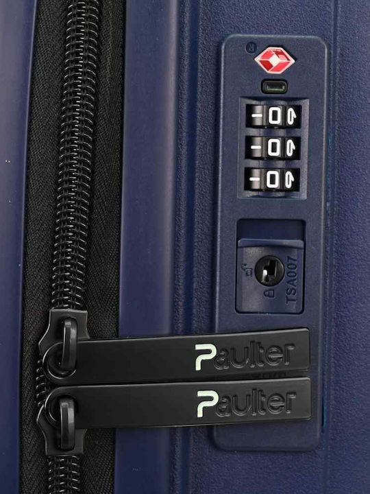 Paulter Cabin Hard Blue Travel Suitcase Height 55cm