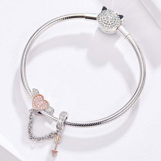 Silber Charm 925 Love Hurts Sicherheitskette