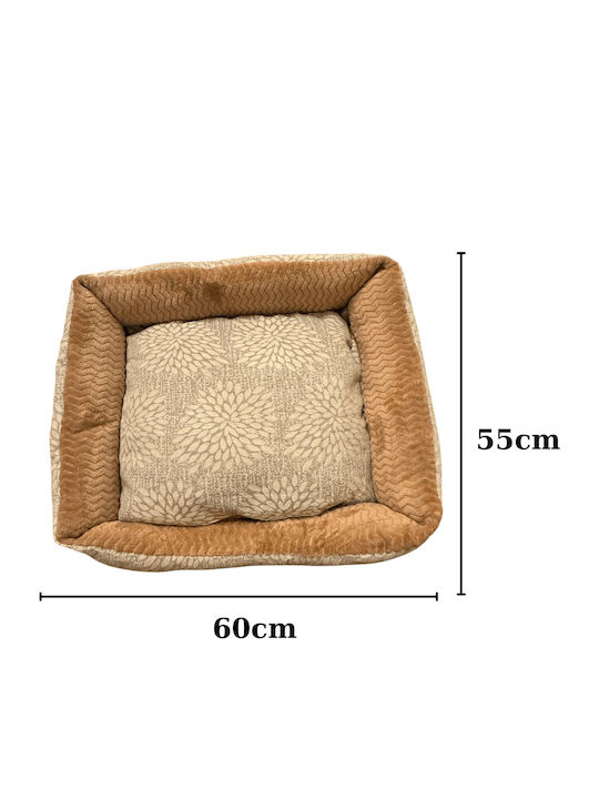 Pet's Choice Hundebett Braun 60x55cm