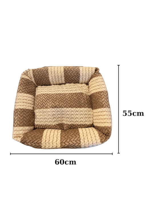 Pet's Choice Hundebett Braun 60x55cm