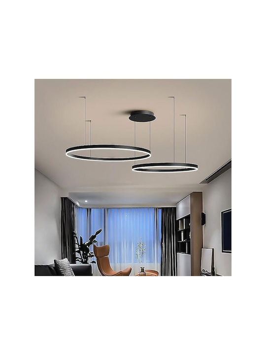 Jiju Lumini Suspendate Negru LED