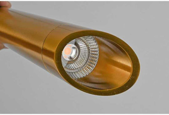 Jiju Lumini Suspendate Auriu LED Cu Lumină Alb Natural