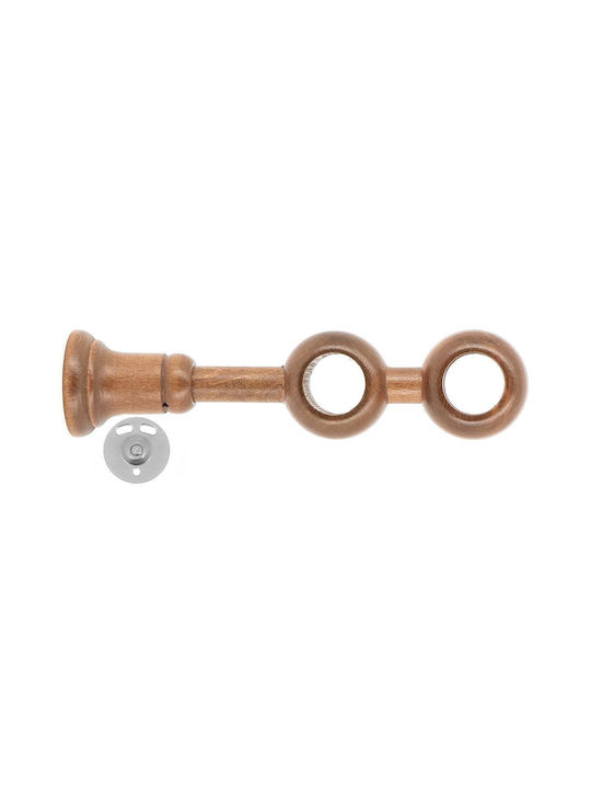 Sockel der Vorhangschiene Wand aus Hölzernes Beige