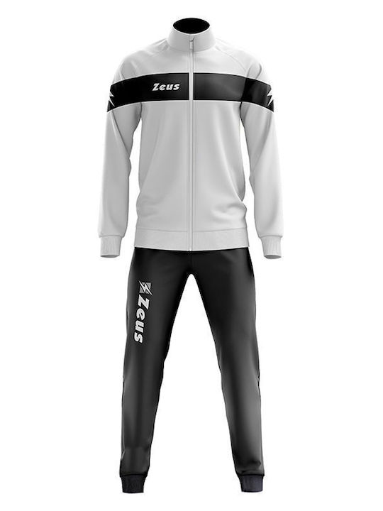 Glossy Sweat Set White/black