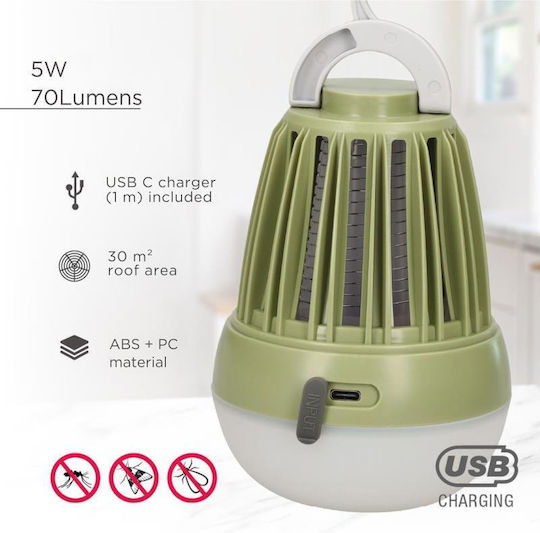 Navelis Lighting Accessories Led Rechargeable for Camping with Flashlight 70lm 5W Green