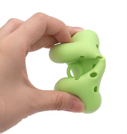 Bone Shaped Dog Waste Bag Case 2 Charms Light Blue