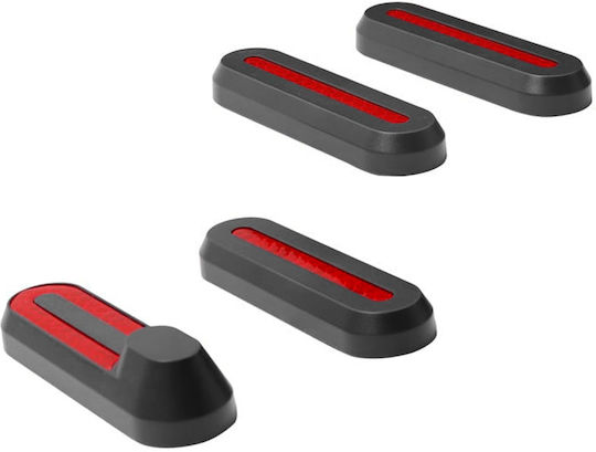 Avizar Светлоотразителни стикери за капаци на колела Xiaomi M365 Pro Черен