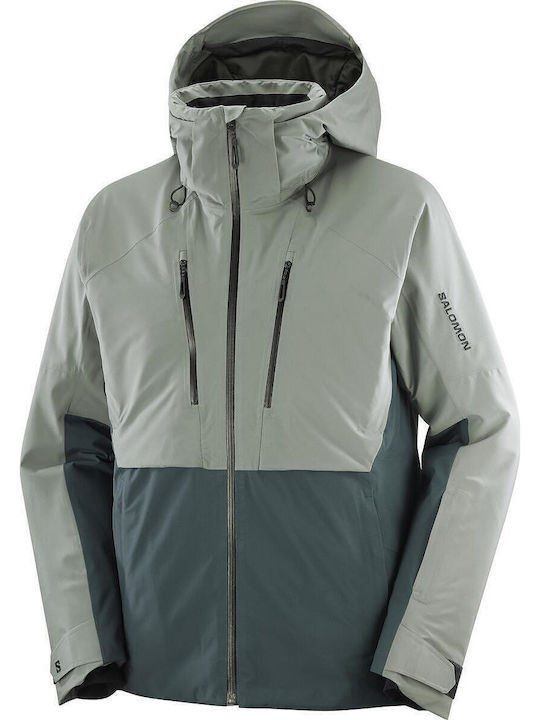 Salomon Brilliant LC2635200 Herren Ski- und Snowboardjacke Grün
