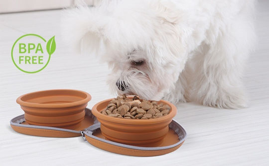 Pet's Choice Silikon Futter- und Wasserschale für Hund & Katze 2x
