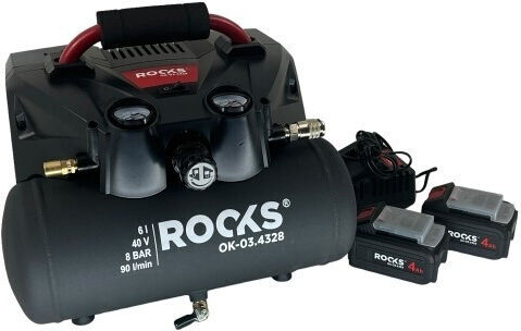 Rooks Vevor Luftkompressor mit 1hp Leistung und Luftkammer 6lt