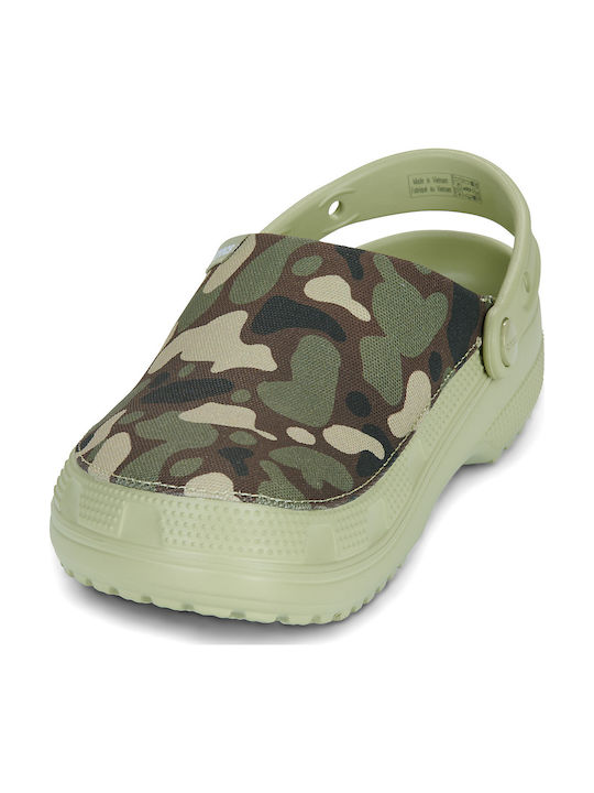 Crocs Classic Damen Holzschuhe Grüne