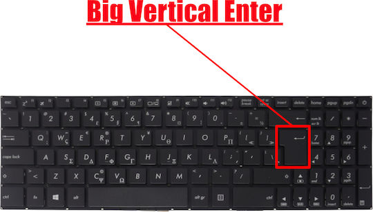 Greek Laptop Keyboard Asus X705 X705f X705fd X705fn X705ma X705mb X705na N705 N705fd X705u X705ua X705ud X705m F705na R702ma F705ma 90nb0if2-r32fr0 Gr No Frame Backlight Black Code 41554grblnofr