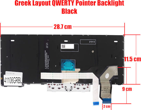 Greek Laptop Keyboard Lenovo Thinkpad L14 Gen 1 20u1 20u2 20u5 20u6 L14 Gen 2 20x1 20x2 20x5 20x6 5n20w67844 5n20w67808 5n20w67700 5n20w67736 Pk131h43b02 Gr Pointer Backlight Black Code 41106grbl