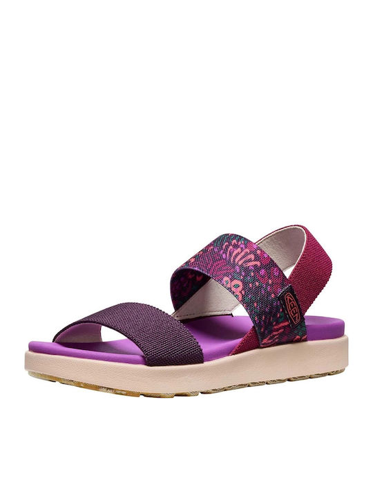 Elle Γυναικεία Σανδάλια Sporty Μωβ