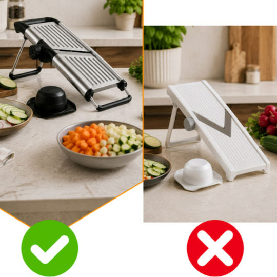 Slicer din oțel inoxidabil manual