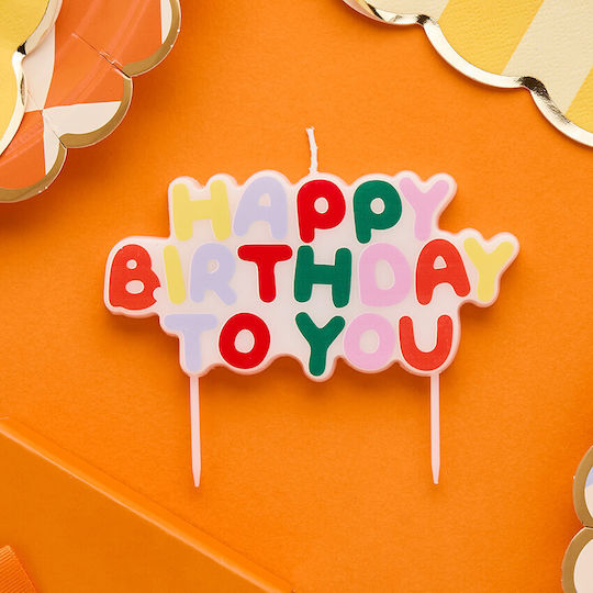 Свещичка "Happy Birthday To You" Playful Brights