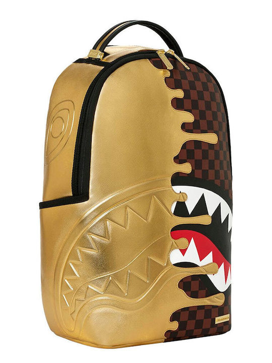 Sprayground Sharks In Paris Schulranzen Rucksack Gold Drip