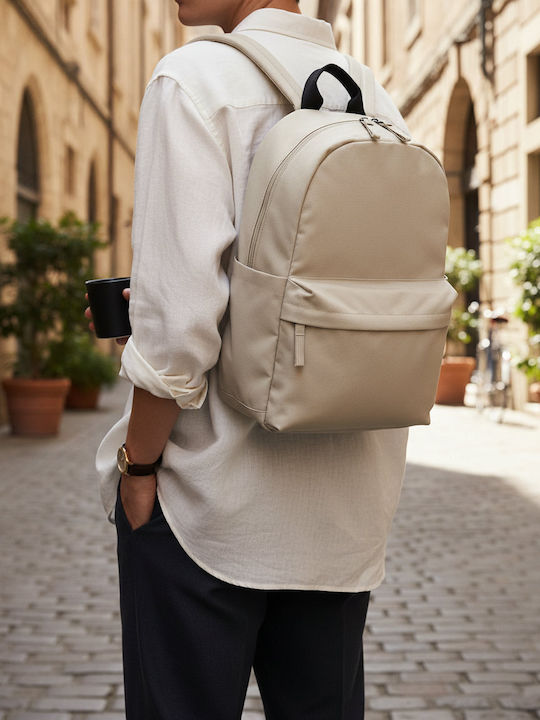BagBase School Backpack Kindergarten Beige with Water Bottle Holder