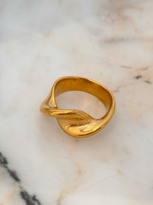 Enotia Damen Stahl Vergoldeter Ring Enotia Damen Stahl Vergoldeter Ring