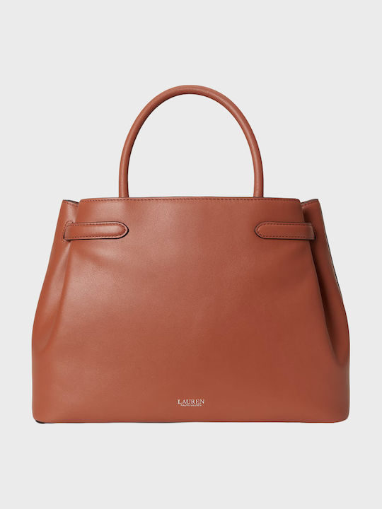 Lauren Leather Women's Handbag Orange