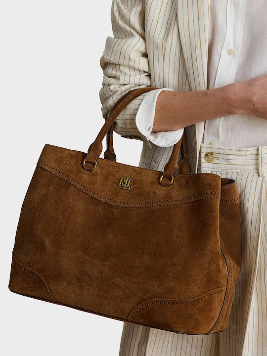 Lauren Leather Women's Shoulder Bag Orange