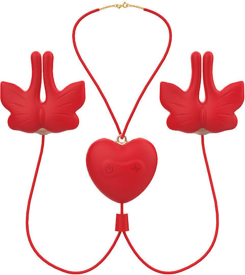 Armony Magnetische Brustklammern Vibration Schmetterlingsform Rote