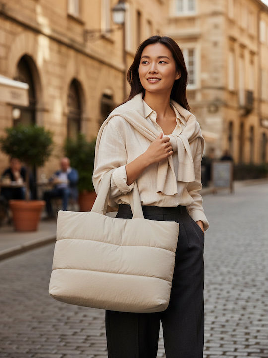 Чанта Tote Капитонирана Bg701 Bagbase Натурален Камък