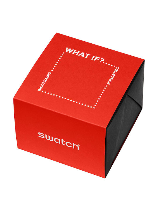 Swatch Ρολόι Μπαταρίας με Καουτσούκ Λουράκι Swatch Ρολόι Μπαταρίας με Καουτσούκ Λουράκι