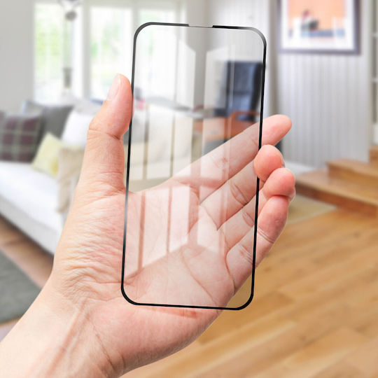 Muvit Hd Закалено Стъкло За Iphone 17 Ултра Здраво Устойчиво На Надраскване Прозрачно Черно