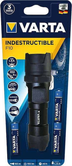 Varta Pro LED Flash Light IP67 with Maximum Brightness 300lm