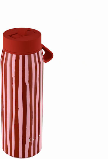 Estia Pulse Save The Aegean Recyclable Thermos Bottle Stainless Steel BPA Free 500ml Viva Stripe