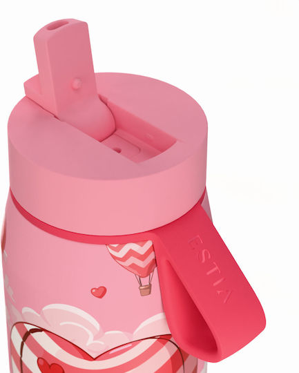 Estia Pulse Save The Aegean Рециклируема Бутилка Термос Неръждаема Стомана Без BPA 500ml Love Ascend