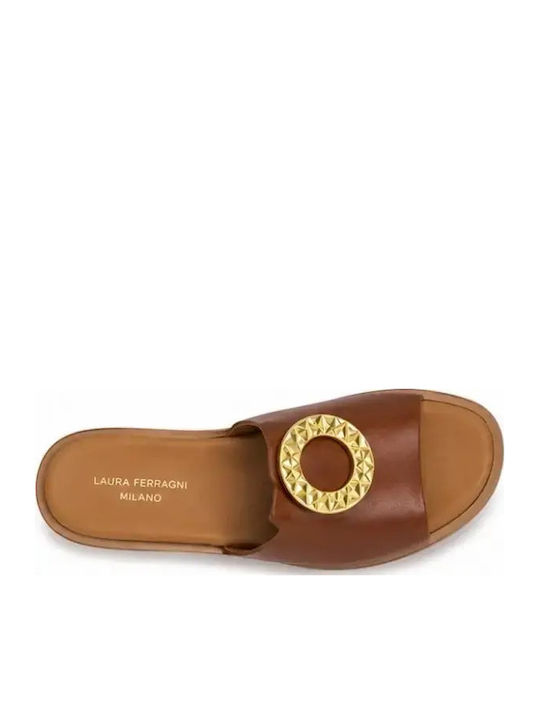 Women's Flat Sandals Tabac Brown