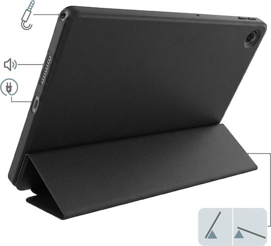 Avizar Slim Trifold Case Lenovo Tab 10.1 2025 Foldable Flap Pro Use 2 Angles Black