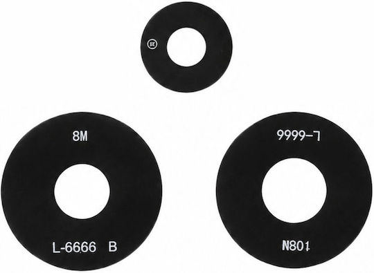 Clappio Rückseite Kamera Glaslinse Ersatzkit Redmi Note 13 4G Schwarzes