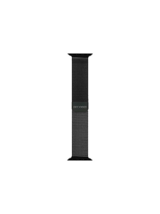 Decoded Milanese Loop Apple Watch 44 45 46 49mm Stainless Steel Black
