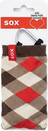 Sox Mobile Case Jet 8807447 10-76 Universal Textile 115 X 65 Mm Red Brown Phone Case