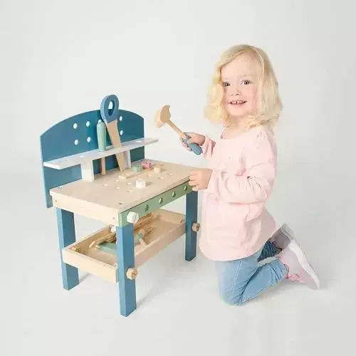 Small Foot Wooden Kids Working Bench 35 Pieces